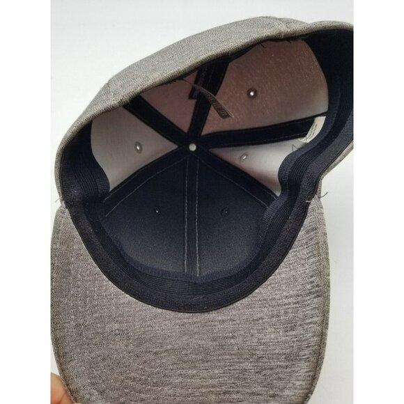 John Deere Official Licensed Brand Black Gray Colorblock Stretch Fitted Hat OSFA - Picture 6 of 9